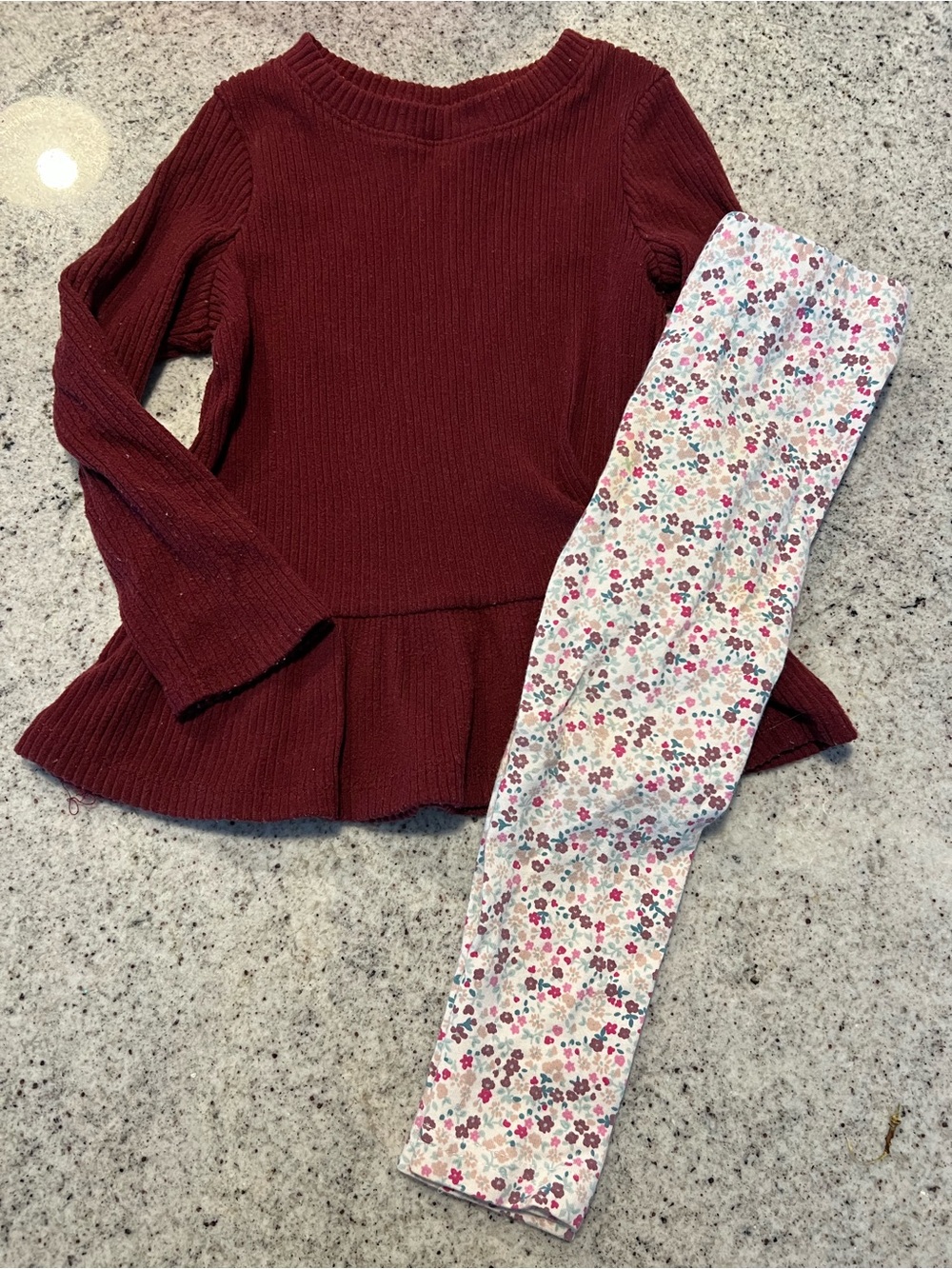 Toddler girl outfit matching set 2T